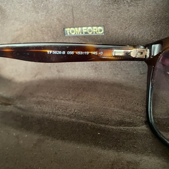 Tom Ford optical frame brown Tortouise Acetate Square 53-19-145,Preowned - Picture 4 of 6